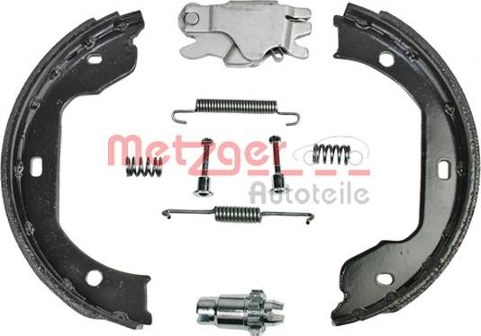 Metzger 0152004 - Комплект спирачна челюст, ръчна спирачка vvparts.bg