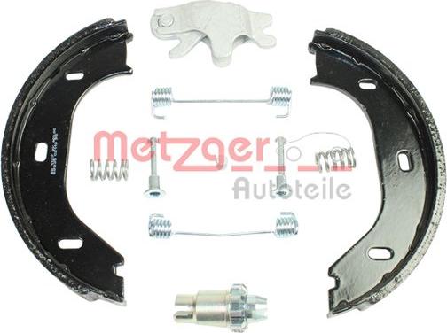 Metzger 0152001 - Комплект спирачна челюст, ръчна спирачка vvparts.bg