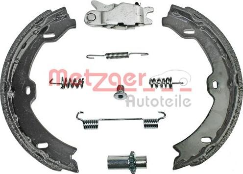 Metzger 0152015 - Комплект спирачна челюст, ръчна спирачка vvparts.bg