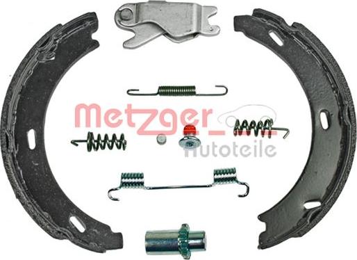 Metzger 0152010 - Комплект спирачна челюст, ръчна спирачка vvparts.bg