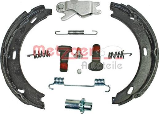 Metzger 0152011 - Комплект спирачна челюст, ръчна спирачка vvparts.bg