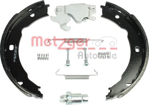 Metzger 0152022 - Комплект спирачна челюст, ръчна спирачка vvparts.bg