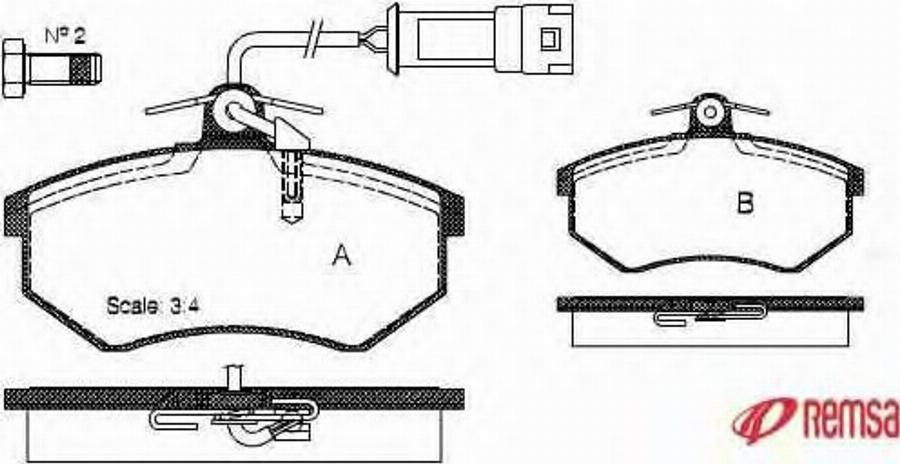 Metzger 0134.52 - Комплект спирачно феродо, дискови спирачки vvparts.bg