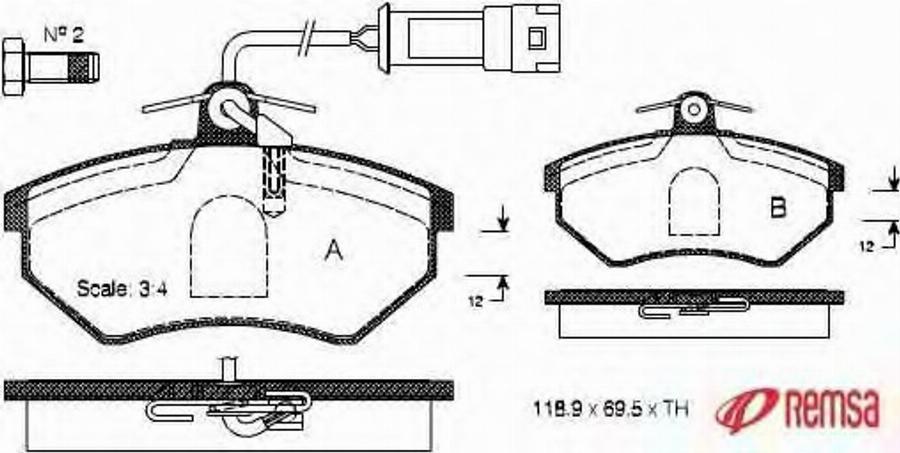 Metzger 0134.02 - Комплект спирачно феродо, дискови спирачки vvparts.bg