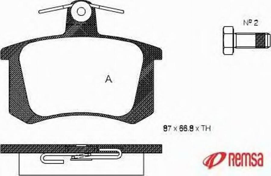 Metzger 013520 - Комплект спирачно феродо, дискови спирачки vvparts.bg