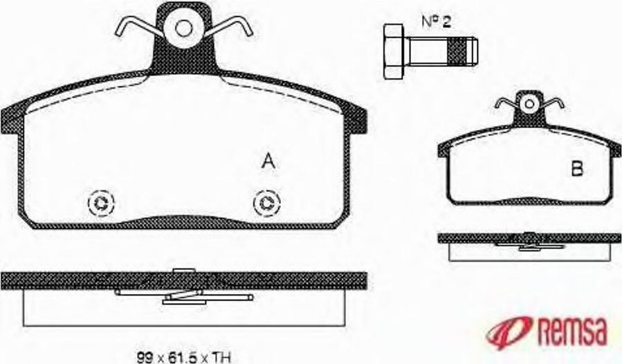 Metzger 012840 - Комплект спирачно феродо, дискови спирачки vvparts.bg