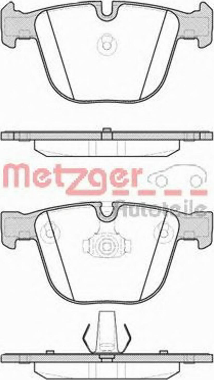 Metzger 089200 - Комплект спирачно феродо, дискови спирачки vvparts.bg