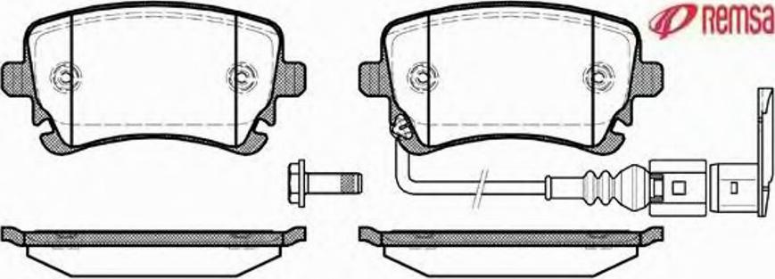 Metzger 089711 - Комплект спирачно феродо, дискови спирачки vvparts.bg