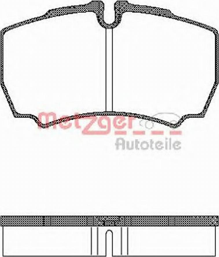 Metzger 084900 - Комплект спирачно феродо, дискови спирачки vvparts.bg