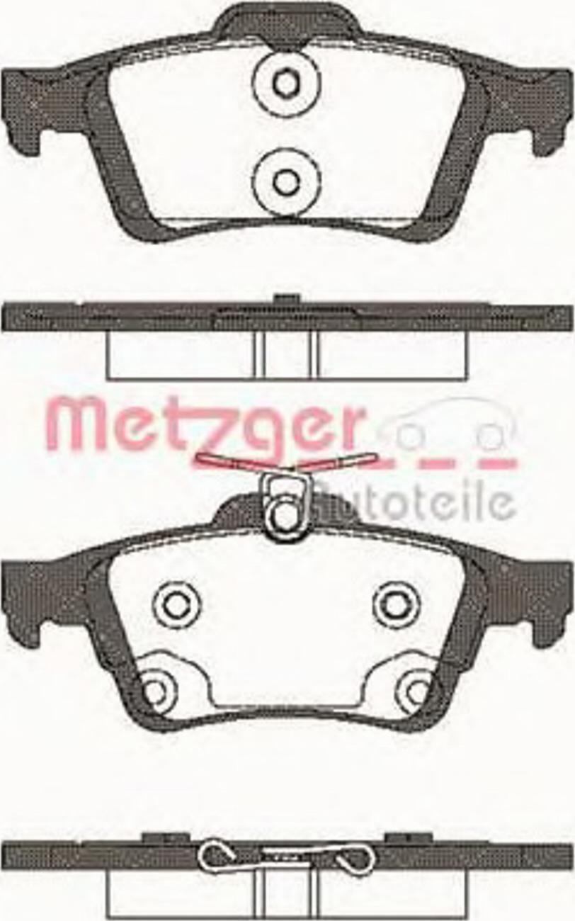 Metzger 084270 - Комплект спирачно феродо, дискови спирачки vvparts.bg