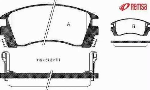 Metzger 1170724 - Комплект спирачно феродо, дискови спирачки vvparts.bg