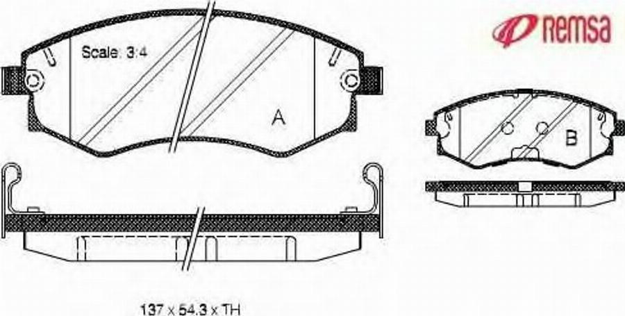 Metzger 031842 - Комплект спирачно феродо, дискови спирачки vvparts.bg