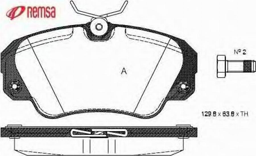 Metzger 038200 - Комплект спирачно феродо, дискови спирачки vvparts.bg