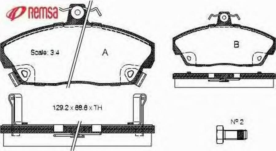 Metzger 033702 - Комплект спирачно феродо, дискови спирачки vvparts.bg