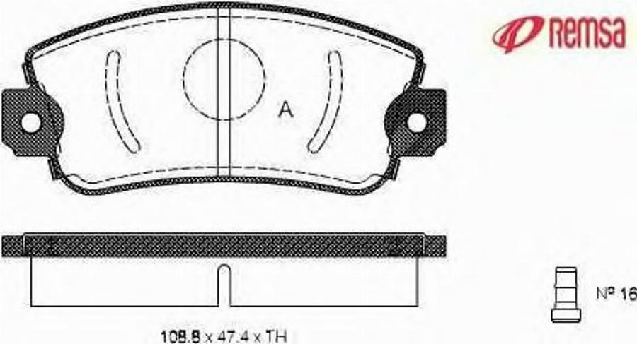 Metzger 037202 - Комплект спирачно феродо, дискови спирачки vvparts.bg