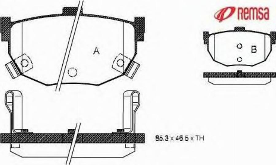 Metzger 029412 - Комплект спирачно феродо, дискови спирачки vvparts.bg