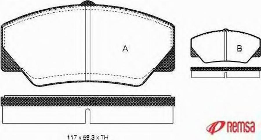 Metzger 020600 - Комплект спирачно феродо, дискови спирачки vvparts.bg