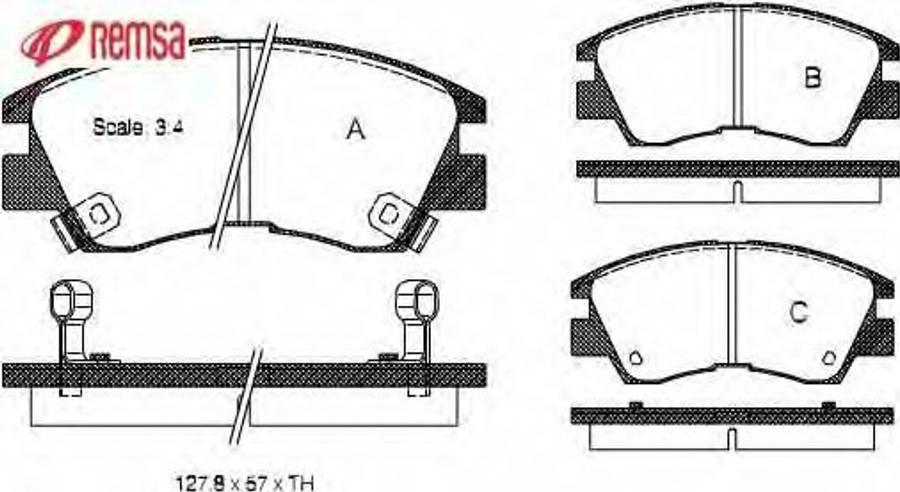 Metzger 027502 - Комплект спирачно феродо, дискови спирачки vvparts.bg