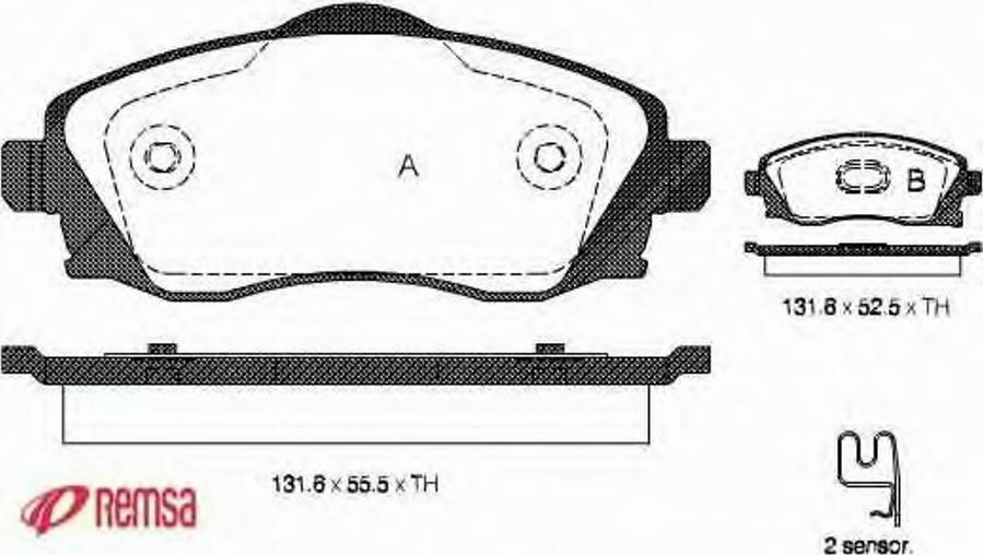 Metzger 077402 - Комплект спирачно феродо, дискови спирачки vvparts.bg