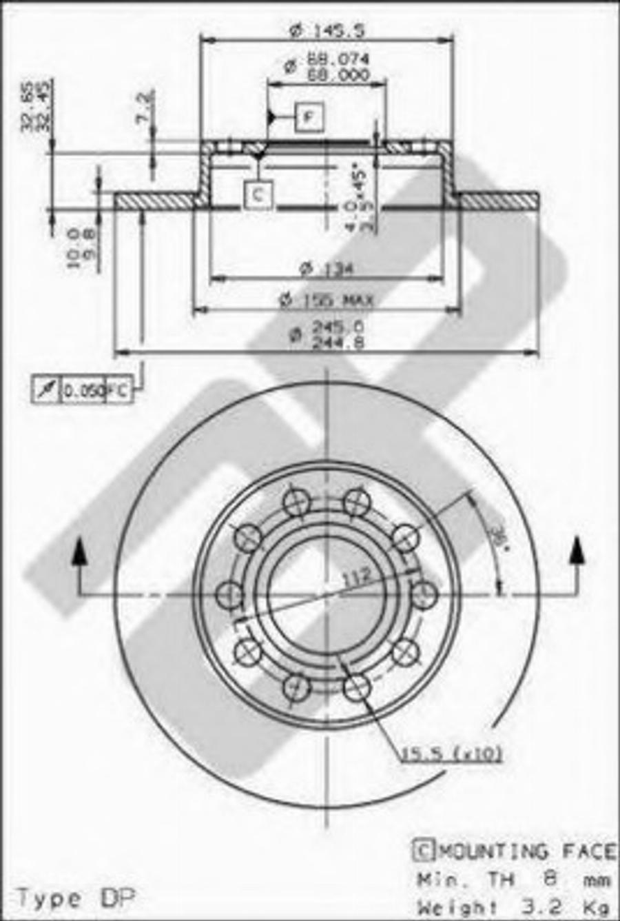 Metzger 14839 V - Спирачен диск vvparts.bg