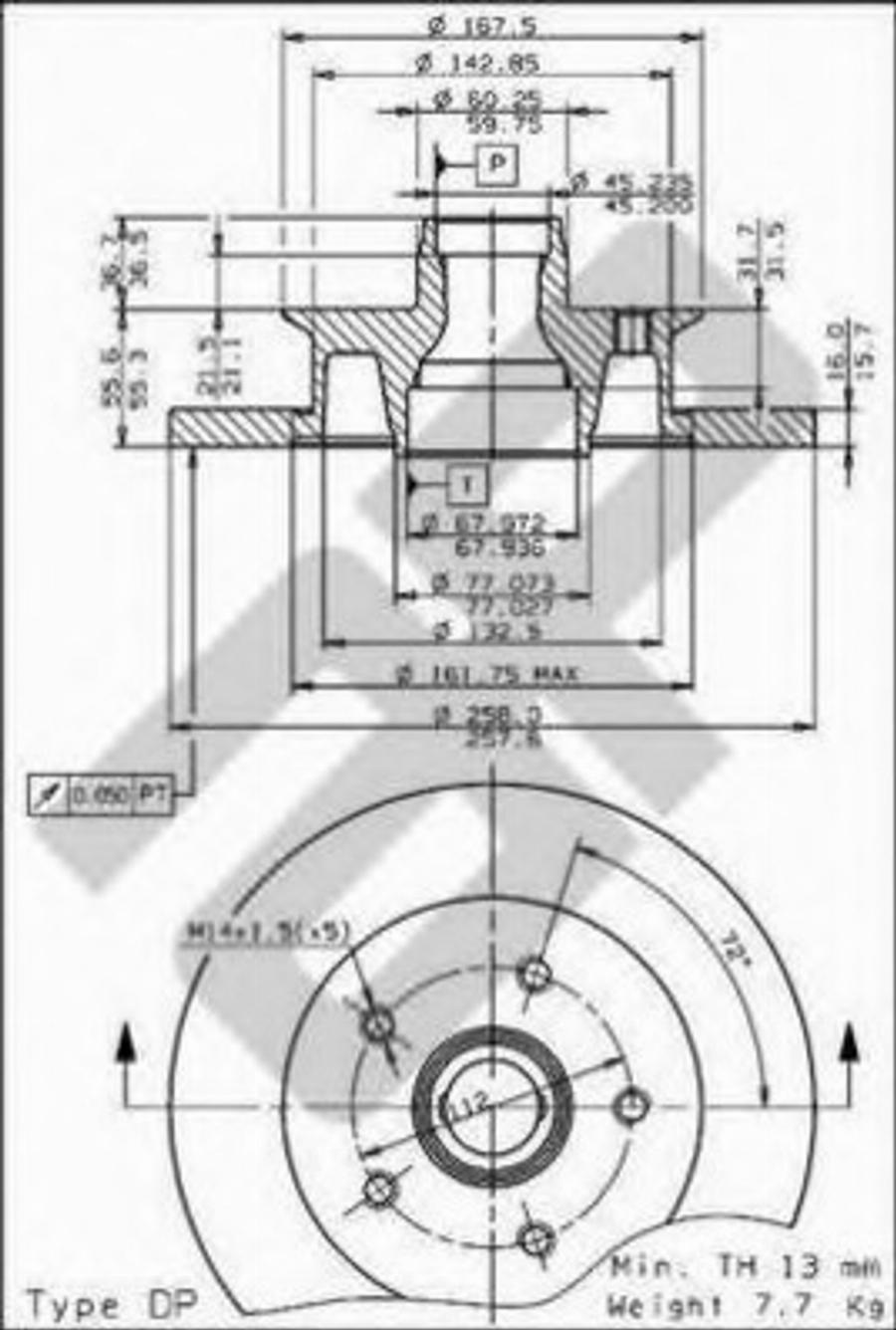 Metzger 14251 - Спирачен диск vvparts.bg