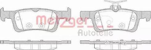 Metzger 1170799 - Комплект спирачно феродо, дискови спирачки vvparts.bg