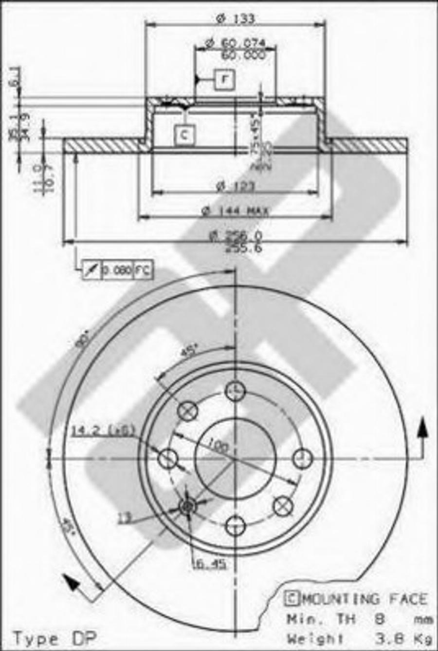 Metzger 15374 - Спирачен диск vvparts.bg