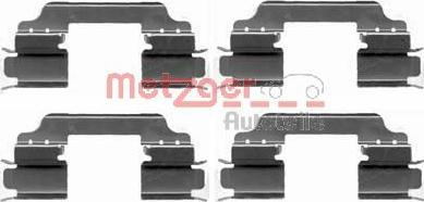 Metzger 109-1649 - Комплект принадлежности, дискови накладки vvparts.bg