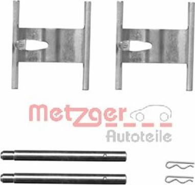 Metzger 109-1660 - Комплект принадлежности, дискови накладки vvparts.bg