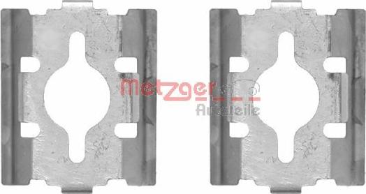 Metzger 109-1600 - Комплект принадлежности, дискови накладки vvparts.bg