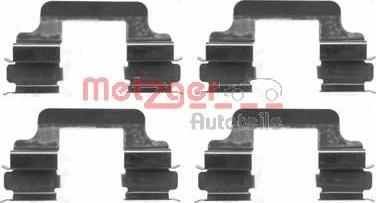 Metzger 109-1610 - Комплект принадлежности, дискови накладки vvparts.bg