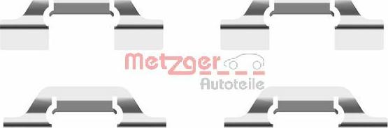 Metzger 109-1685 - Комплект принадлежности, дискови накладки vvparts.bg