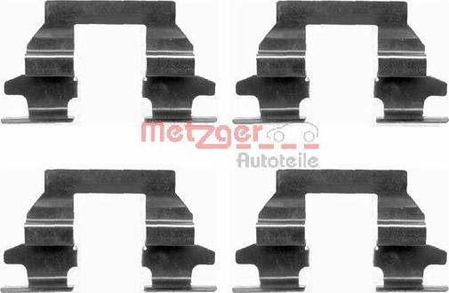 Metzger 109-1625 - Комплект принадлежности, дискови накладки vvparts.bg