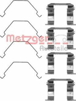 Metzger 109-1158 - Комплект принадлежности, дискови накладки vvparts.bg