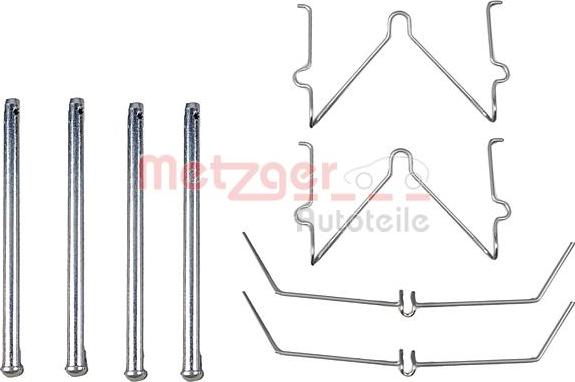 Metzger 109-1129 - Комплект принадлежности, дискови накладки vvparts.bg