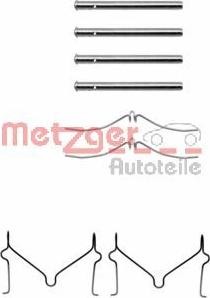 Metzger 109-1126 - Комплект принадлежности, дискови накладки vvparts.bg