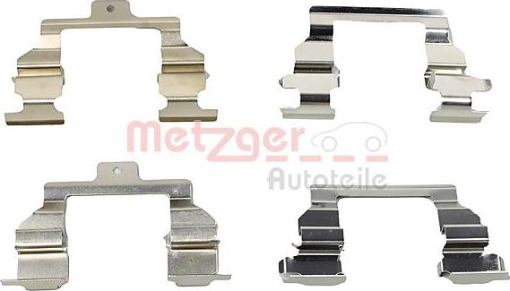 Metzger 109-1291 - Комплект принадлежности, дискови накладки vvparts.bg