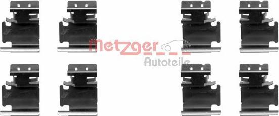 Metzger 109-1298 - Комплект принадлежности, дискови накладки vvparts.bg