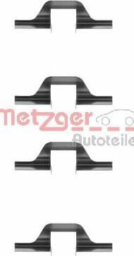 Metzger 109-1263 - Комплект принадлежности, дискови накладки vvparts.bg