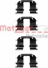 Metzger 109-1285 - Комплект принадлежности, дискови накладки vvparts.bg