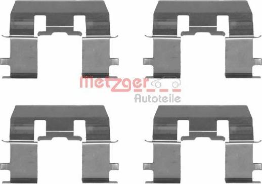 Metzger 109-1281 - Комплект принадлежности, дискови накладки vvparts.bg