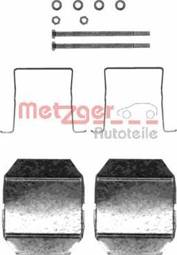 Metzger 109-1237 - Комплект принадлежности, дискови накладки vvparts.bg