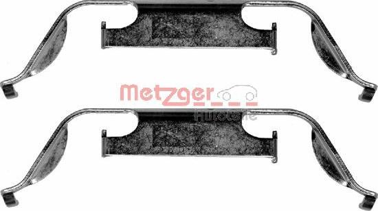 Metzger 109-1222 - Комплект принадлежности, дискови накладки vvparts.bg