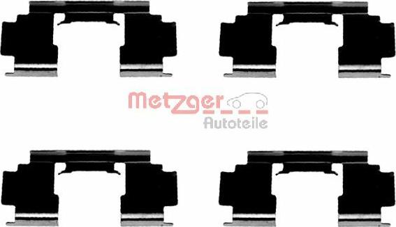 Metzger 109-1276 - Комплект принадлежности, дискови накладки vvparts.bg