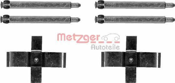 Metzger 109-1713 - Комплект принадлежности, дискови накладки vvparts.bg