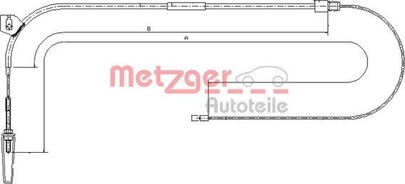 Metzger 10.9331 - Жило, ръчна спирачка vvparts.bg