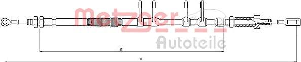 Metzger 10.4743 - Жило, ръчна спирачка vvparts.bg