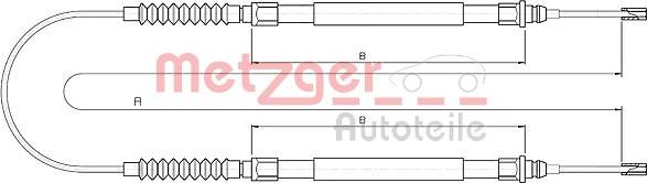 Metzger 10.4724 - Жило, ръчна спирачка vvparts.bg