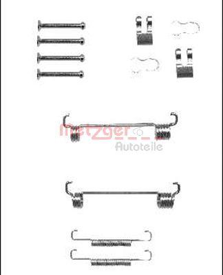 Metzger 105-0851 - Комплект принадлежности, челюсти за ръчна спирачка vvparts.bg