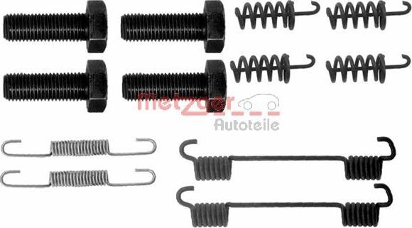 Metzger 105-0865 - Комплект принадлежности, челюсти за ръчна спирачка vvparts.bg